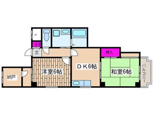 ケーズコート真法院の物件間取画像